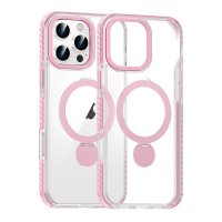 iPhone 16 Pro Kuori Sormusteline MagSafe Vaaleanpunainen