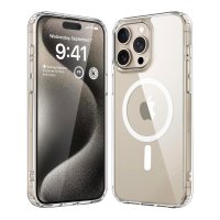 iPhone 15 Pro Kuori TPU MagSafe Läpinäkyvä