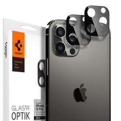 iPhone 12 Pro Max Kameran linssinsuojus GLAS.tR Optik 2 kpl Musta