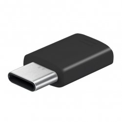 Original Adapter Type-C till Micro-USB Musta