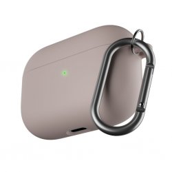 AirPods Pro Kuori PodSkinz HyBridShell Series Keychain Case Pastelli Vaaleanpunainen