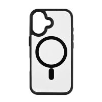 iPhone 16 Kuori Bumper MagSeries Kirkas Musta