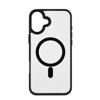 iPhone 16 Plus Kuori Bumper MagSeries Kirkas Musta