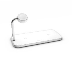 Dual+Watch Aluminium Wireless Charger Valkoinen