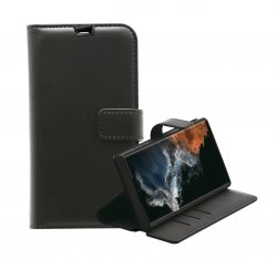Samsung Galaxy S23 Ultra Kotelo Classic Wallet Musta