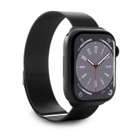 Apple Watch 44/45/46mm/Apple Watch Ultra Ranneke Milanese Musta