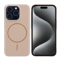 iPhone 15 Pro Kuori TPU MagSafe Sileä Kulta