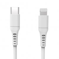 Latauskaapeli USB-C:stä Lightningiin 3 metriä MFI Valkoinen