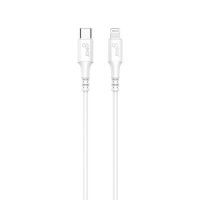 Kaapeli Lightning till USB-C MFI 0.5m Valkoinen