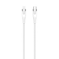 Kaapeli Kevlar USB-C /Lightning 1.5m Valkoinen
