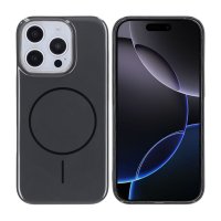 iPhone 16 Pro Kuori TPU MagSafe Sileä Musta