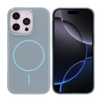 iPhone 16 Pro Kuori TPU MagSafe Sileä Sininen