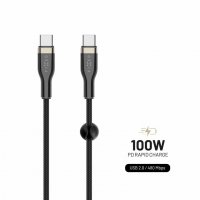 Kaapeli METAL Series USB-C/USB-C 1.2m Musta