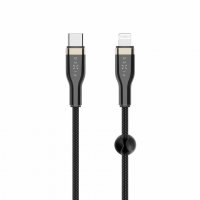 Kaapeli METAL Series USB-C/Lightning 2m Musta