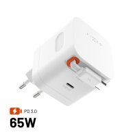 GaN65 Laturi jatkettavalla USB-C-kaapelilla 65W
