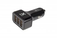 Autolaturi 36W 3xUSB-A Musta
