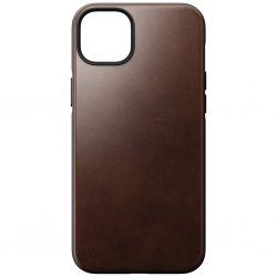 iPhone 14 Plus Kuori Modern Leather Case Horween Rustic Brown