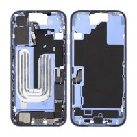 Välikehys pienosilla iPhone 16:lle - Sininen OEM