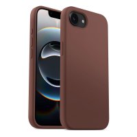 iPhone 16 Kuori Silikoni MagSafe Ruskea