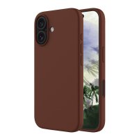iPhone 16 Kuori Silikoni MagSafe Ruskea