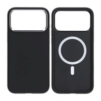 iPhone 17 Pro Kuori Tekonahka MagSafe Musta