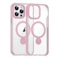 iPhone 14 Pro Max Kuori Sormusteline MagSafe Vaaleanpunainen