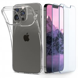 iPhone 13 Pro Max Kuori Näytönsuoja Crystal Pack Crystal Clear