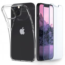 iPhone 13 Kuori Näytönsuoja Crystal Pack Crystal Clear