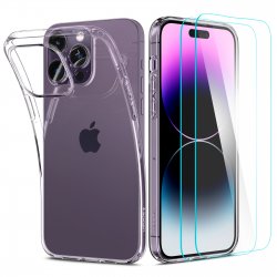 iPhone 14 Pro Kuori Näytönsuoja Crystal Pack Crystal Clear
