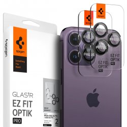 iPhone 14 Pro/iPhone 14 Pro Max Kameran linssinsuojus GLAS.tR EZ Fit Optik Pro 2-pakkaus Musta