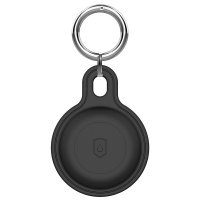 AirTag Pidike Keychain Outdoor Musta