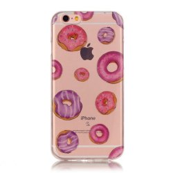 Apple iPhone 6/6s Kuori Kirkas Doughnuts
