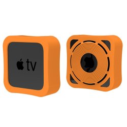 Apple TV 4K 2021 Kuori Silikoni Oranssi