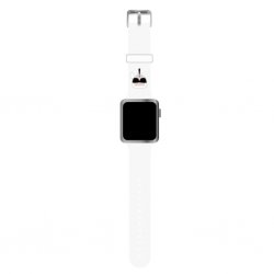 Apple Watch 42/44/45mm/Apple Watch Ultra Ranneke Iconic Karl Valkoinen
