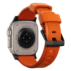Apple Watch 42/44/45mm/Apple Watch Ultra Ranneke Rugged Band Ultra Orange Svart