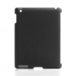 iPad 9.7 (gen 2/3/4) Kotelo Shell Flower Pattern Musta