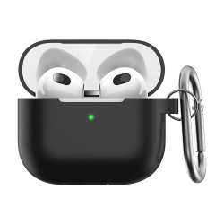 PodSkinz Elevate Series Airpods 3 Kouri Silikoni Musta