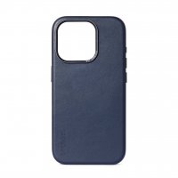 iPhone 15 Pro Skal Leather Backcover True Navy