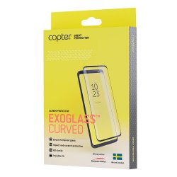 ExoGlass Curved iPhone 6/6s/7/8/SE Näytönsuoja Full Size Musta