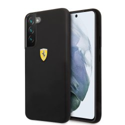 Samsung Galaxy S22 Plus Kuori Metal Logo Musta