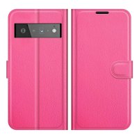 Google Pixel 6 Pro Kotelo Litchi Magenta