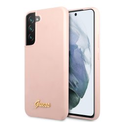 Samsung Galaxy S22 Plus Kuori Script Metal Logo Pale Pink
