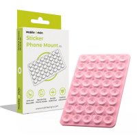 Pidike Sticker Phone Mount Vaaleanpunainen