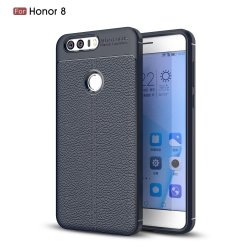 Huawei Honor 8 MobilSuojakuori TPU-materiaali-materiaali Litchi MörkSininen