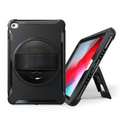 iPad Mini 4/2019 Kuori Jalustatoiminnolla Kahva Musta