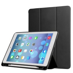 iPad Air 2019 / iPad Pro 10.5 Kotelo Nappainen tekstuuri PU-nahka Kynätila Musta