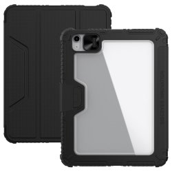 iPad 10.9 Kotelo Bumper Leather Case Musta