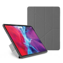 iPad Pro 12.9 2018/2020 Origami Tapaus Harmaa