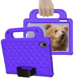 iPad Mini 8.3 2021 Kuori Lapsille Neljäkäskuvio Violetti