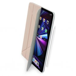 iPad Pro 11 2021/2020/2018/ iPad Air 10.9 2020 Tapaus Origami No4 folio Vaaleanpunainen